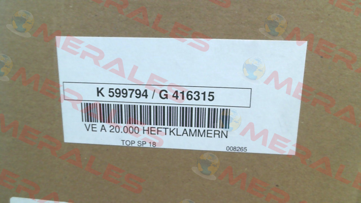 599794 49 (pack x20 000) Kaiser Kraft