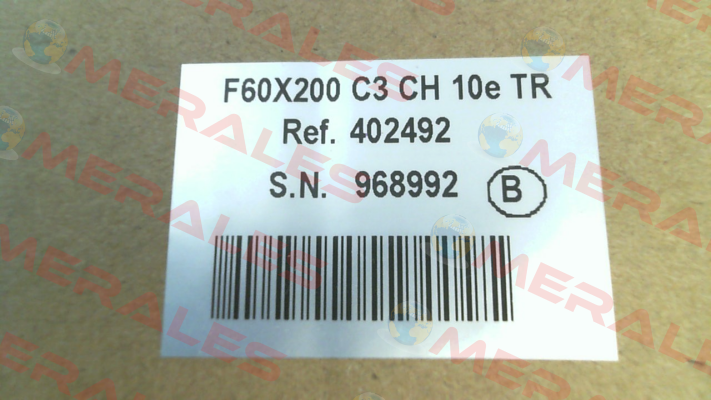 402492 / F60X200 C3 CH 10e TR Scaime