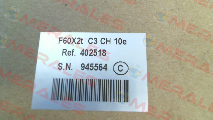P/N: 402518, Type: F60X2t C3 CH 10e Scaime