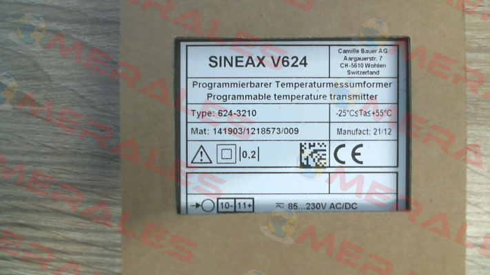 SINEAX V624 (141903) Camille Bauer