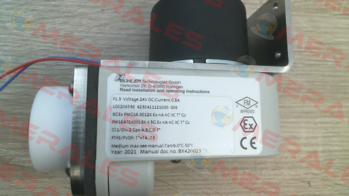 P/N: 4230411121000FM, Type: P1.3 Bühler Technologies