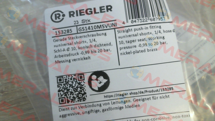 GS1410MSVUNI Riegler