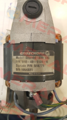 Model: SK8104 230VAC P/N: 910-40-0124-6 (OEM FOR Signode)  Groschopp