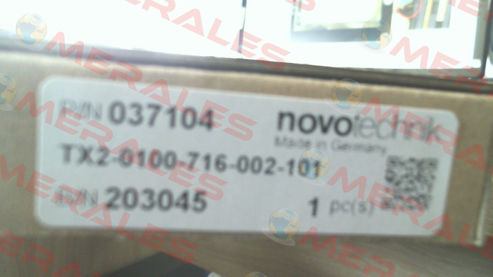 P/N: 400037104, Type: TX2-0100-716-002-101 Novotechnik