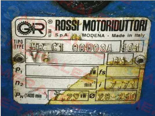 MR CI 80 UO3A - 28x250 - 7,71 Rossi