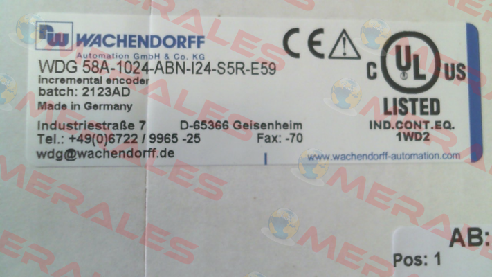 WDG 58A-1024-ABN-I24-S5R-E59 Wachendorff