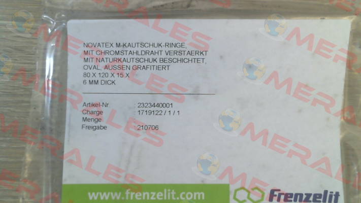 Nr 05 9999 0600 (Novatex 80x120x15x 6mm) Frenzelit
