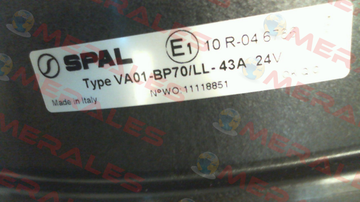VA01-BP70/LL-43A SPAL