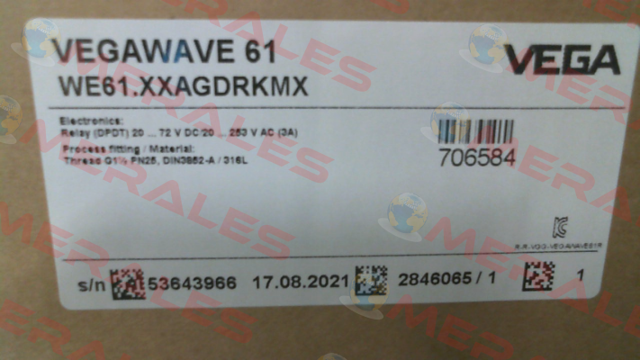 WE61.XXAGDRKMX / VEGAWAVE 61 Vega