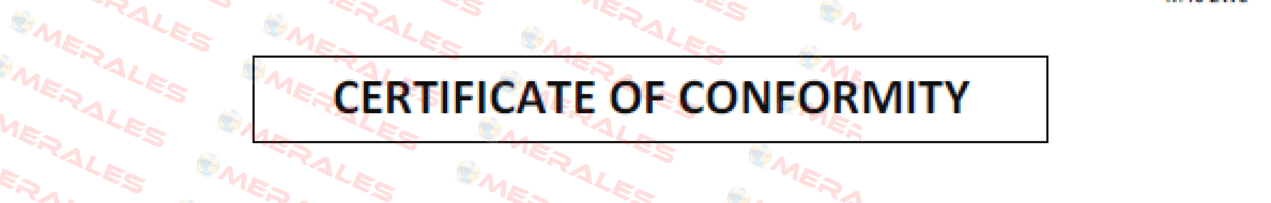 Certificate of Conformity Tyco Fire