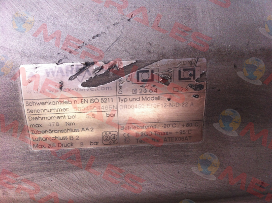DR00450 F10F12-N-D-22 A  Warex