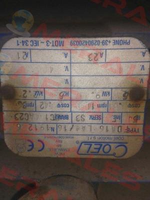 Magnetic brake for Type FDA 16 LA4/16  Coel