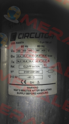 R2057H CLZ-FP 44/30N Circutor