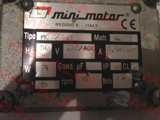 MC 320P2T 15 B5 Minimotor