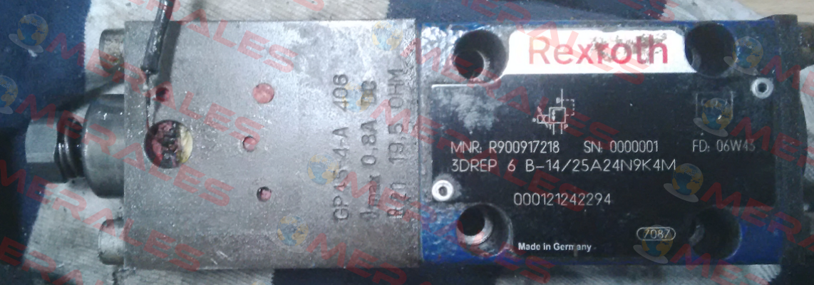 R900917218, obsolete/alternative P/N: R900956636 Type: 3DREP 6 B-2X/25EG24N9K4/M  Rexroth