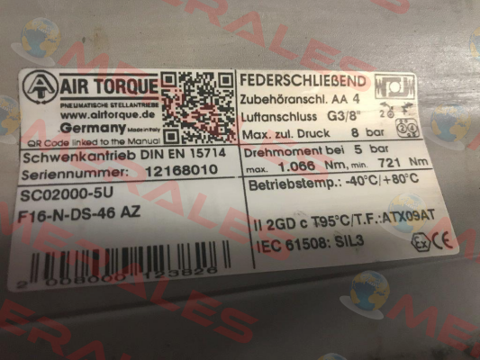 ES4G02000U Air Torque