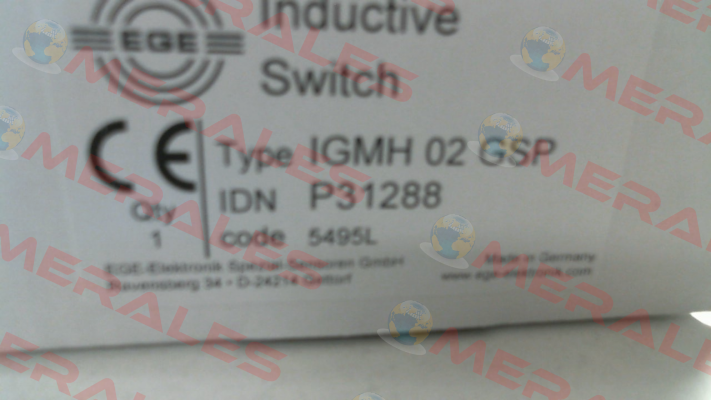 P31288 / IGMH 02 GSP Ege