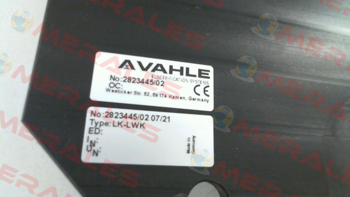 LK-LWK; 2823445/02 Vahle