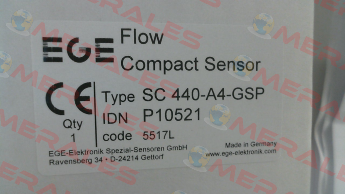 P/N: P10521 Type: SC 440-A4-GSP Ege