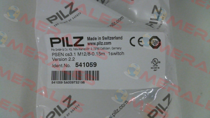 p/n: 541059, Type: PSEN cs3.1 M12/8-0.15m  1switch Pilz