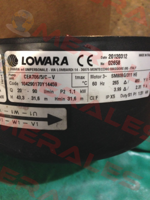 CEA706/5/C-V Lowara