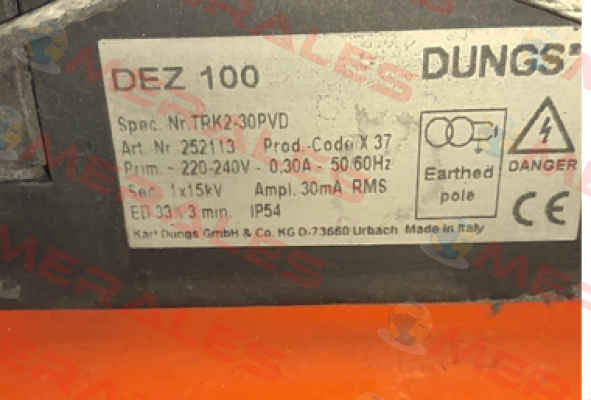 DEZ100 Art.Nr 252113 Dungs