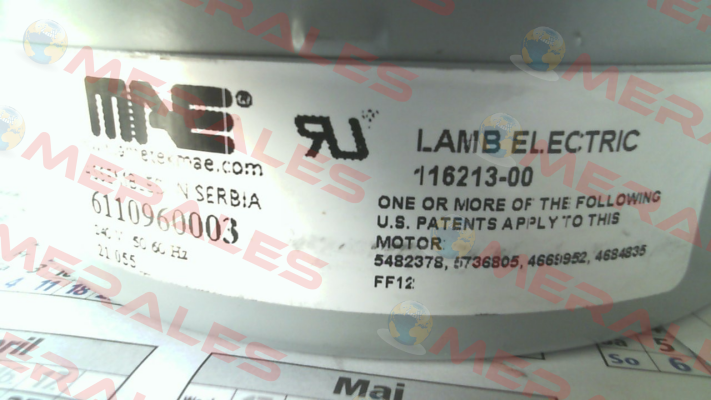 116213­-00 Lamb Electric
