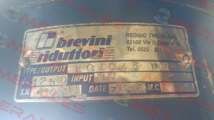  EQ4045/MR/1250/00  Brevini
