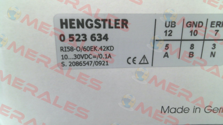 p/n: 0523634, Type: RI58-O/ 60EK.42KD Hengstler