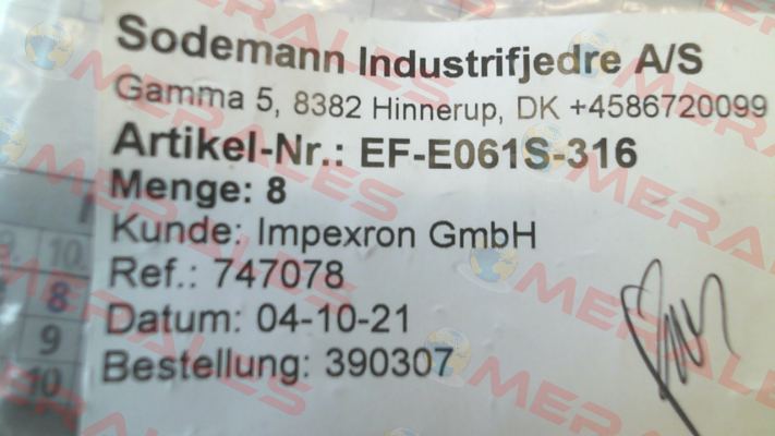 EF-E061S-316 Sodemann