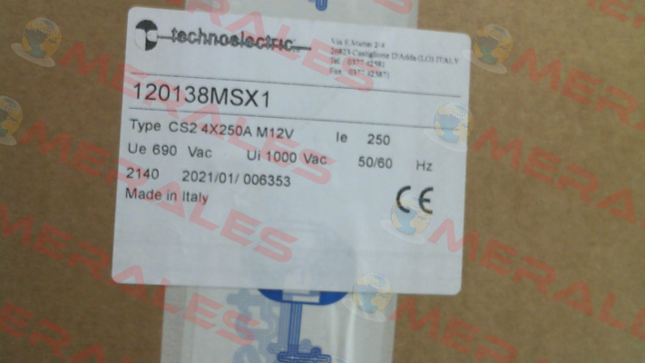 120138MSX1 / CS2P Technoelectric