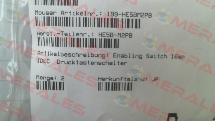 208784 / HE5B-M2PB Idec