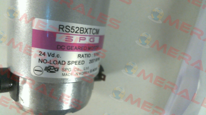 RS52BXTCM Spg Motor