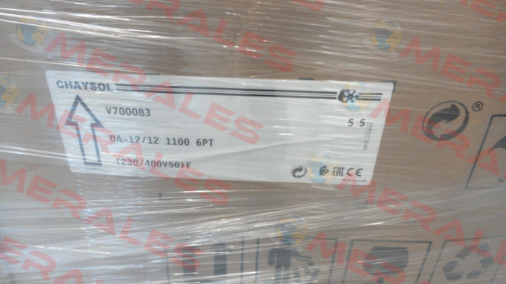 P/N: V700083, (DA 12/12 1.100 W 6 PT 230/400 V IP 20) Chaysol