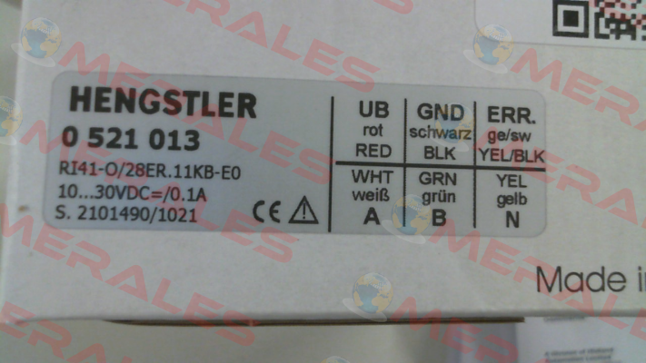 p/n: 0521013, Type: RI41-O/   28ER.11KB-E0 Hengstler