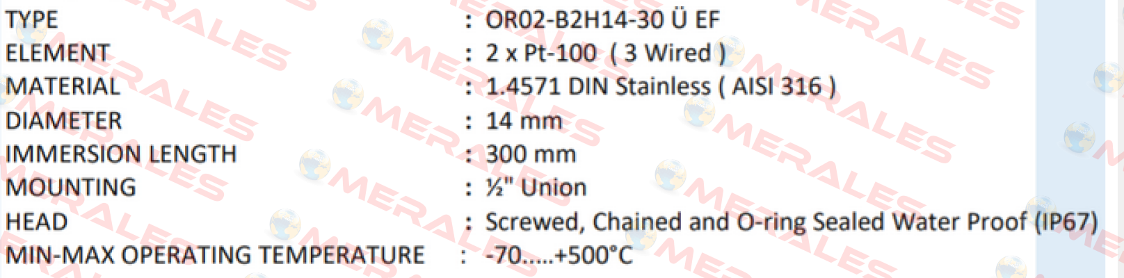 OR02-B2H14-30 Ü EF Ordel