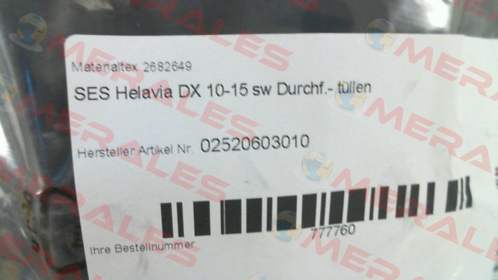 Art.No. 02520603010, Type: Helavia DX 10-15 Ses Sterling