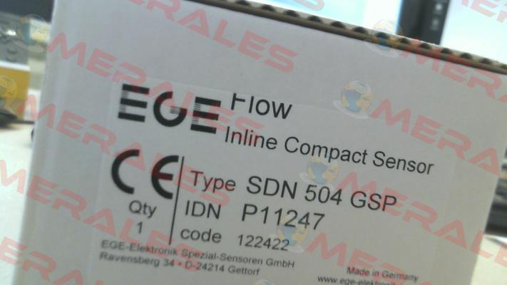 p/n: P11247, Type: SDN 504 GSP Ege