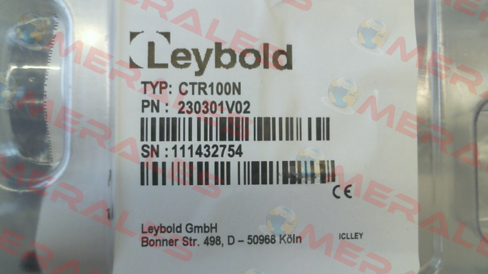 p/n: 230301V02; Type: CERAVAC CTR 100 N Leybold