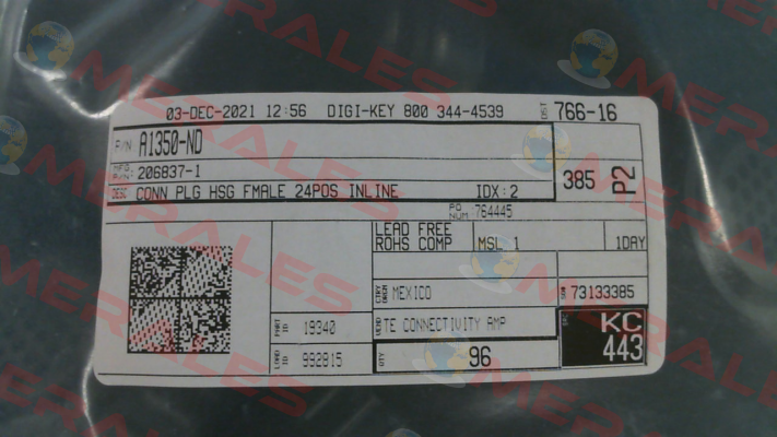 206837-1 TE Connectivity (Tyco Electronics)