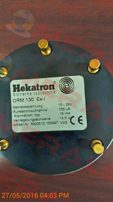 ORM 130 Ex-I  REPLACED BY SLR-E-IS EX-I (Hochiki) Hekatron