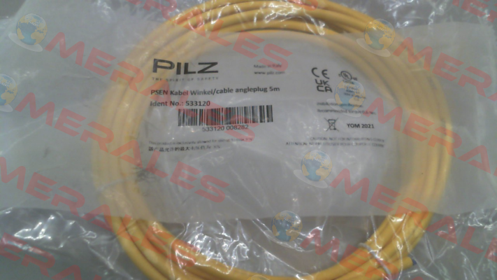 p/n: 533120, Type: PSEN Kabel Winkel/cable angleplug 5m Pilz