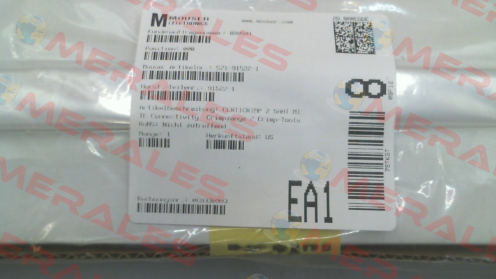 91522-1 TE Connectivity (Tyco Electronics)