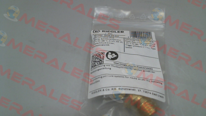 P/N: 104262, Type: 226.03-0,5 Riegler