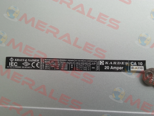CA10B WAA238-600 E  Kraus & Naimer