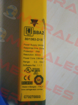 Type 2 SBA2 30/1363-D15 - obsolete, replaced by  SC2AR301350D19  Carlo Gavazzi