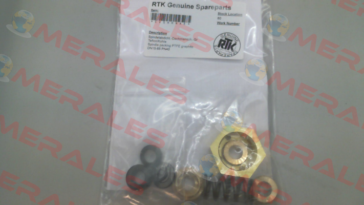 Gasket kit for MV 5291-P (17092402/010) RTK Regeltechnik