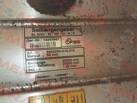 SL 3020-X2/GS130/K/F-01  FSG Fernsteuergeräte