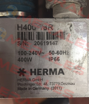 spare part for H400-16R  Herma