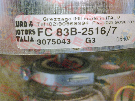FC83B.2516/7 "3075043" Euro Motors Italia